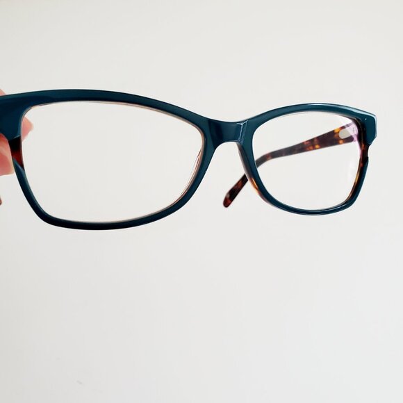 NICOLE MILLER 'ELLERY' Teal & Tortoise Frames Women's Eyewear 53-15-135 *NEW - Picture 3 of 9